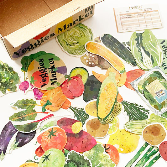 Flake Sticker box - Veggies Market
