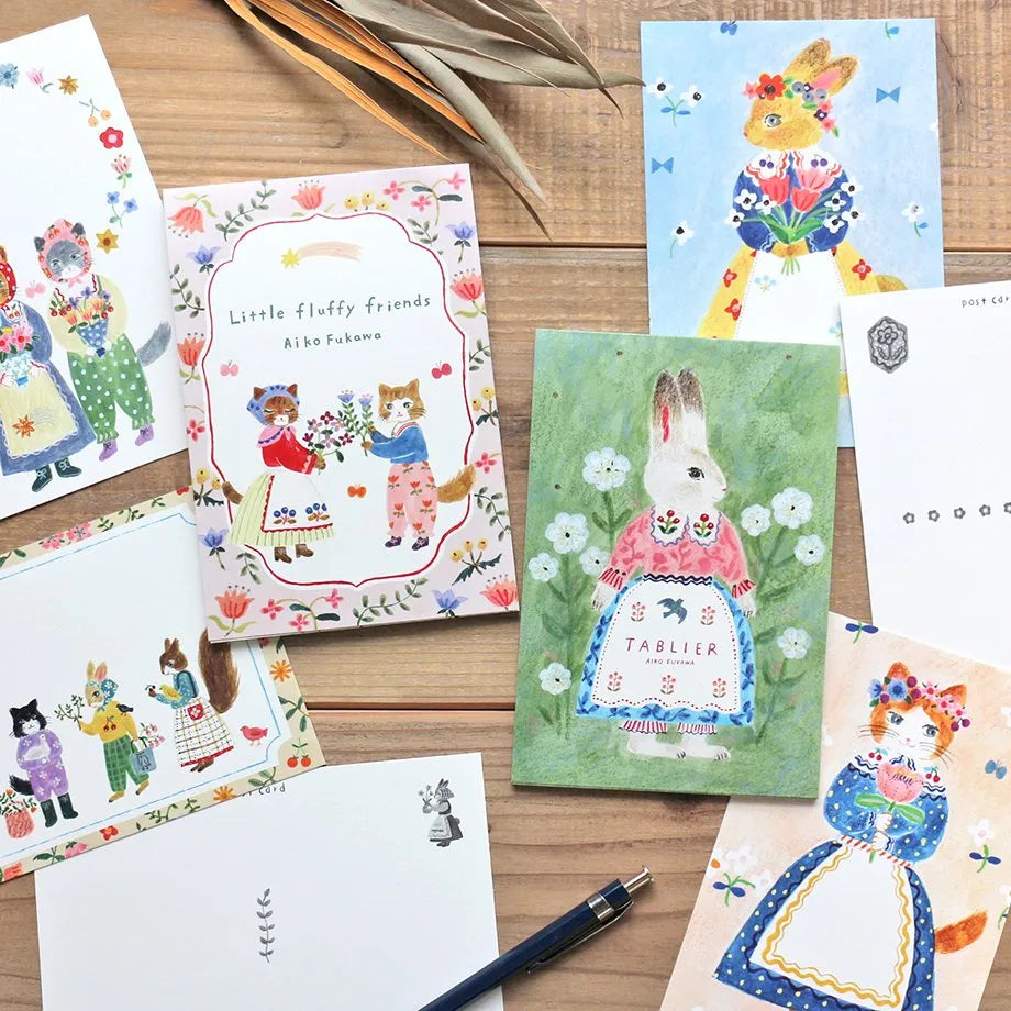 Little Fluffy Friends Postcard Set