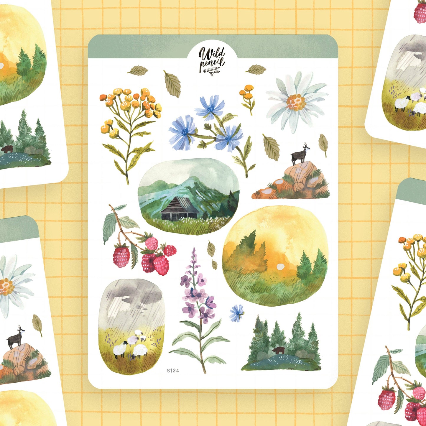 Summer In Tatra Mountains Sticker Sheet