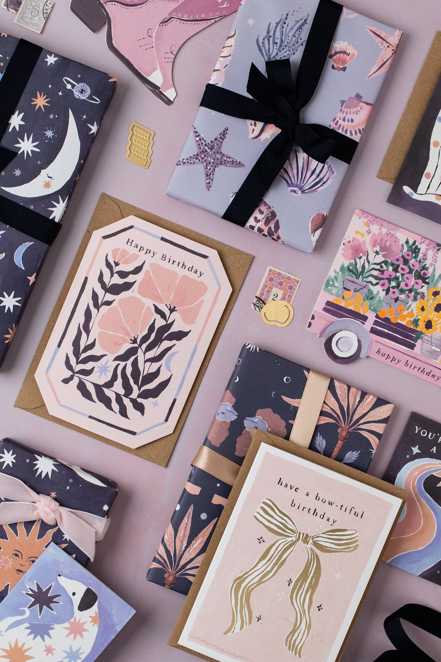 Leafy Floral Birthday Card