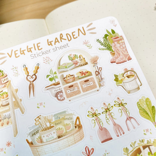 Sticker Sheet - Veggie Garden