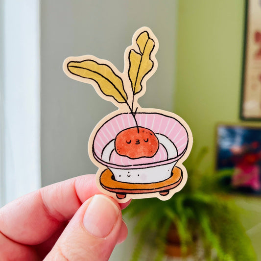 Plant bulb nap Vinyl Sticker