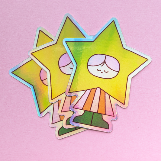 Holographic Star Friend Sticker