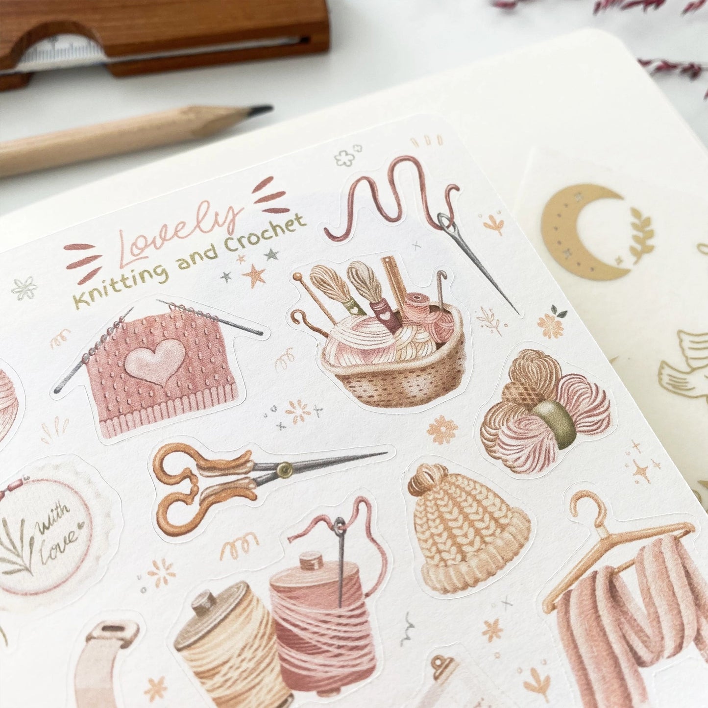 Sticker Sheet - Knitting & Crochet