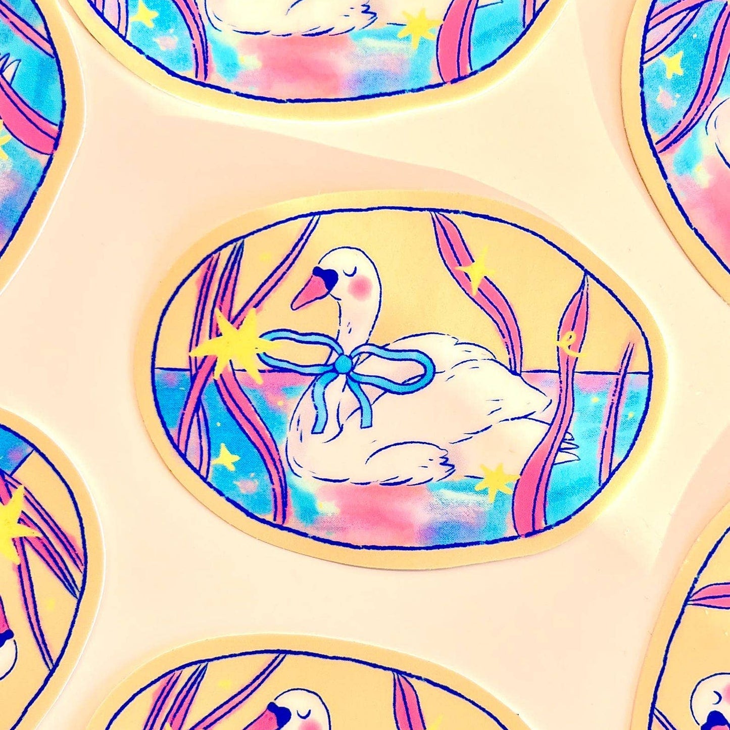 Dreamy Swan Sticker