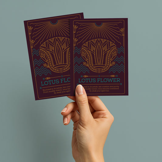 Lotus flower postcard