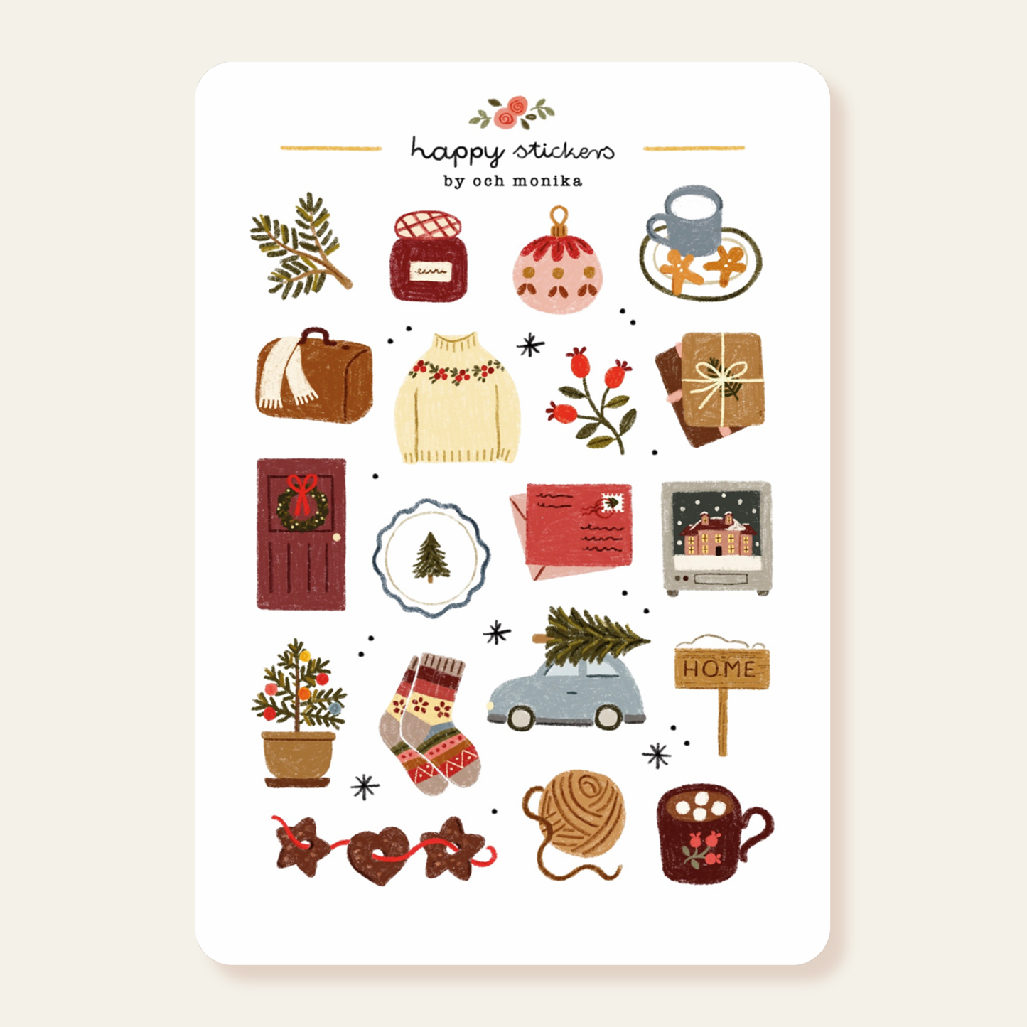 Coming Home For Christmas - Sticker Sheet
