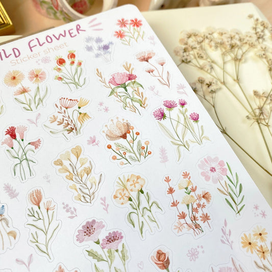Sticker Sheet - Wild Flower