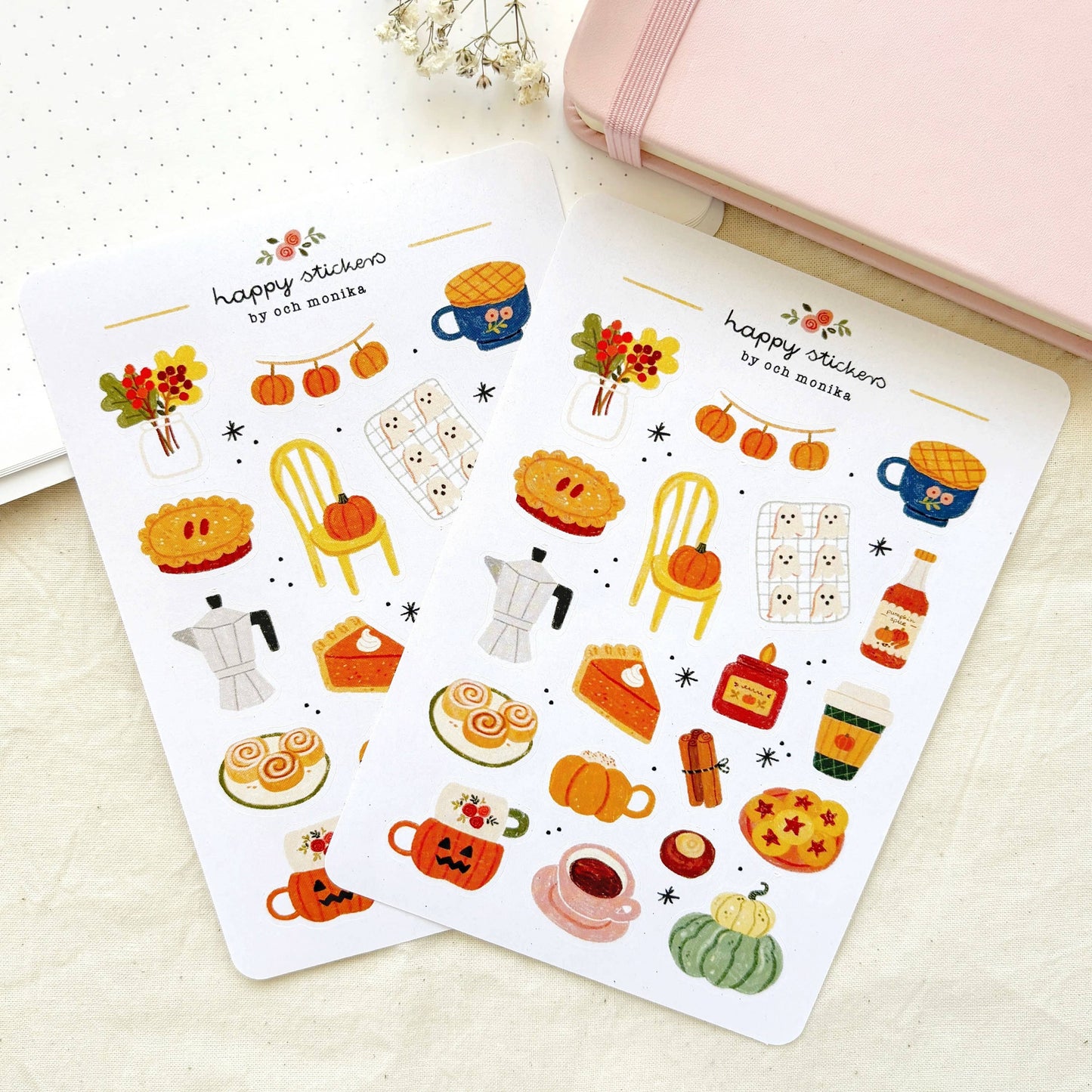 Fall Café - Sticker Sheet