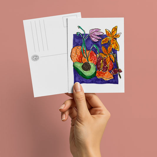 Avocado postcard