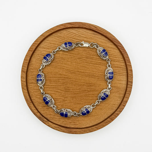 Blue Scarab bracelet