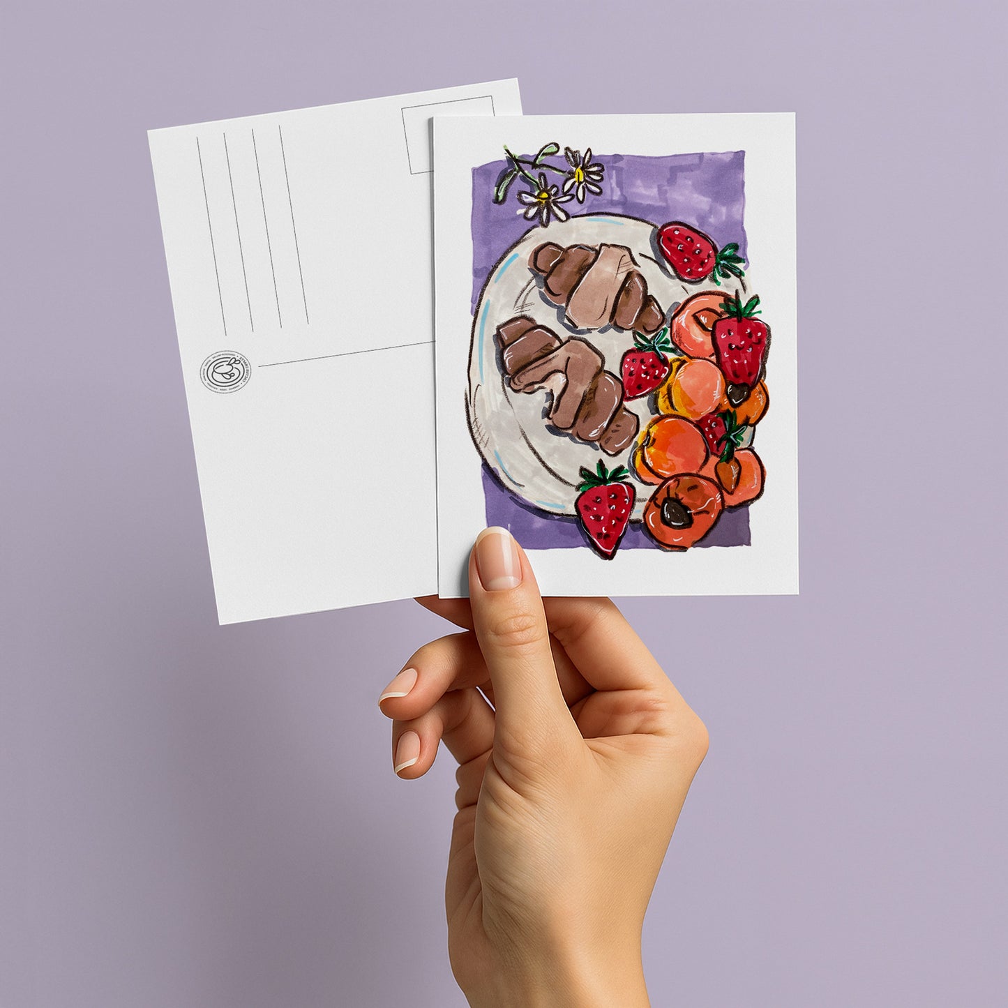 Breakfast postcard