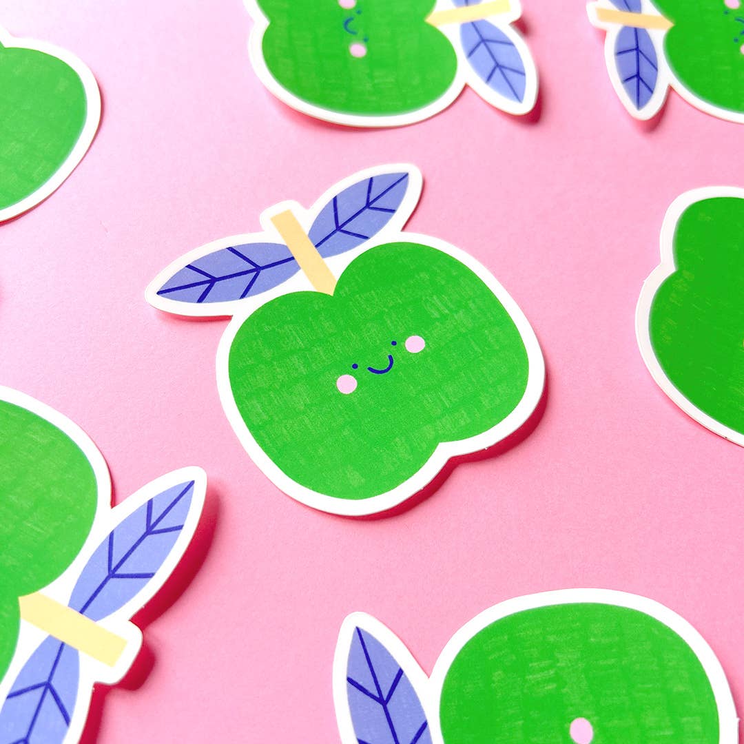 Green Apple Sticker