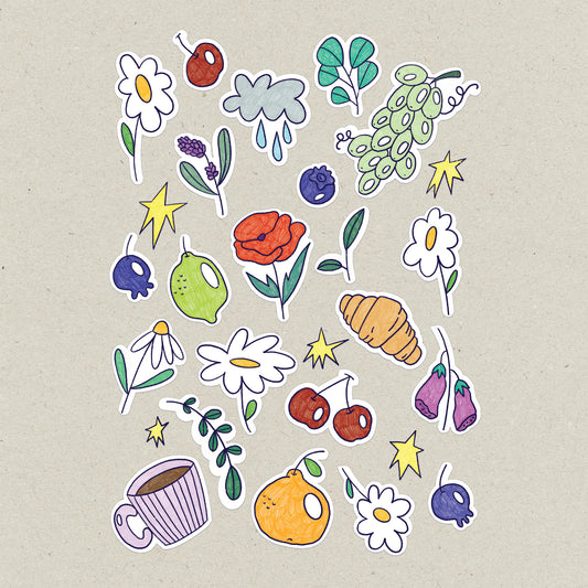 Cozy Elements Sticker Sheet