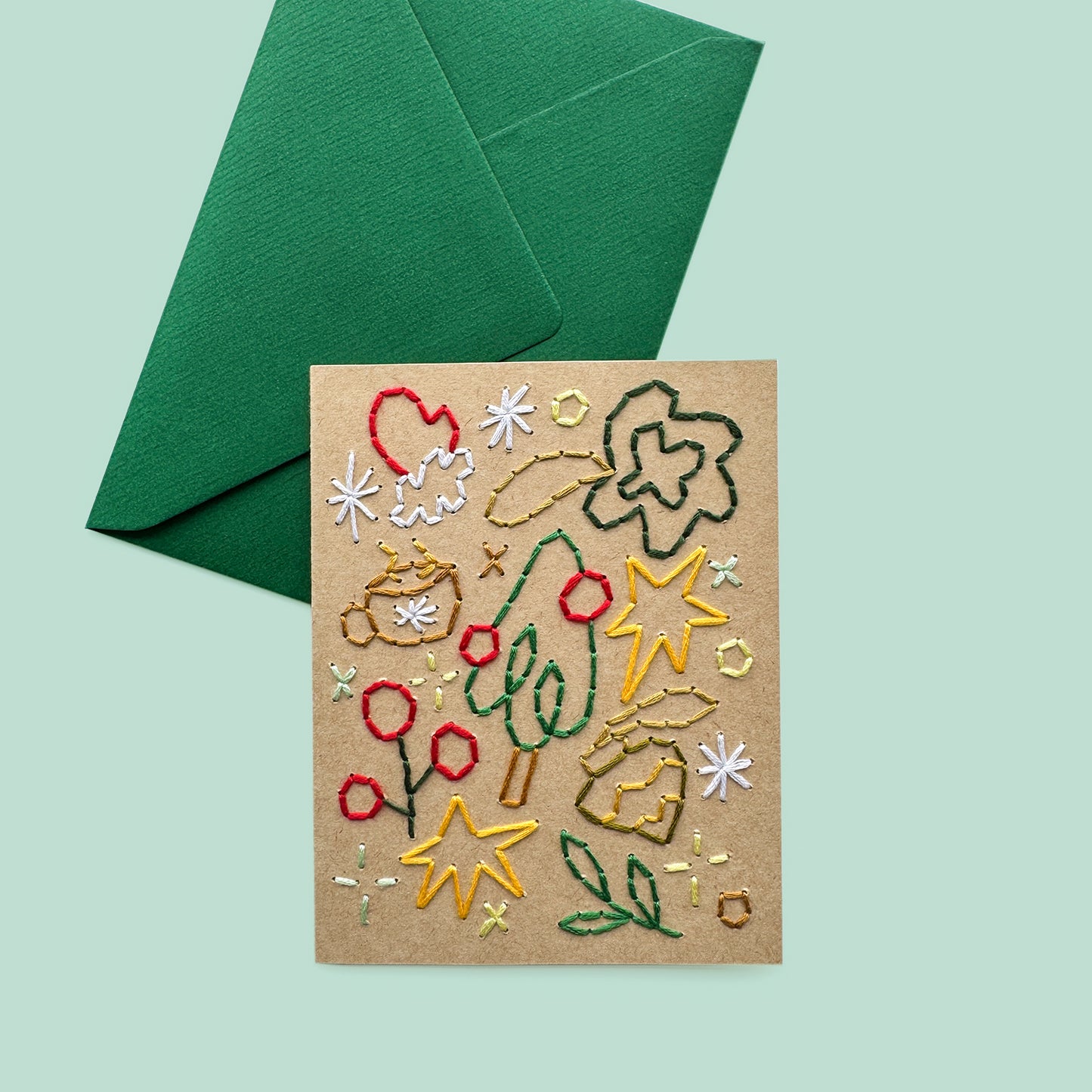 Christmas embroidery card IIII