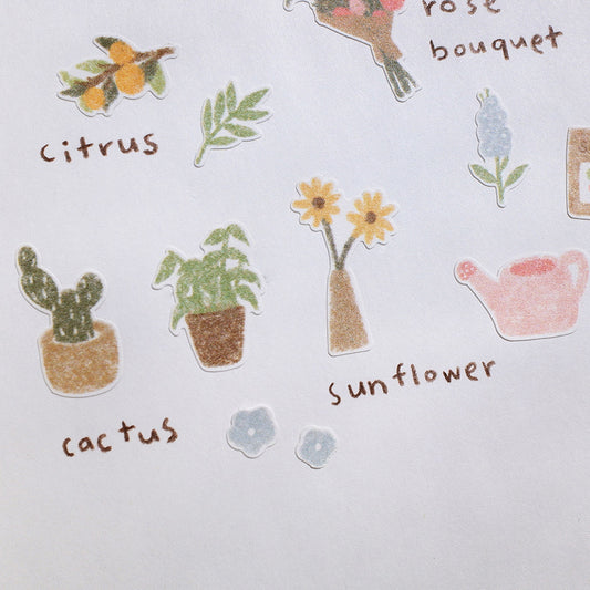Deco Stickers - Flower Cafe
