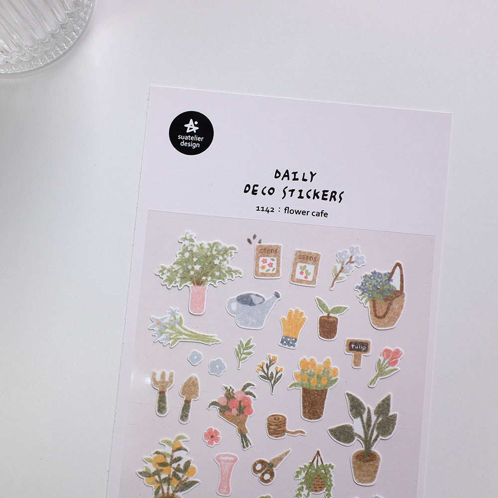 Deco Stickers - Flower Cafe