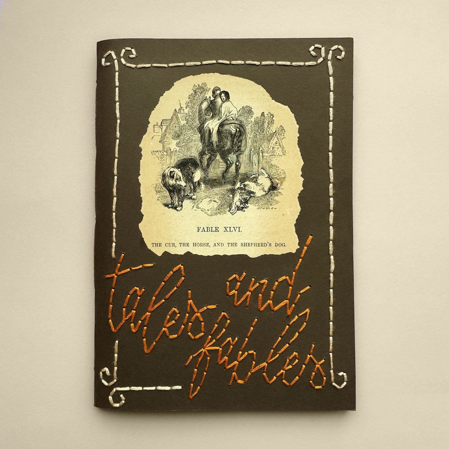 Fables embroidery notebook