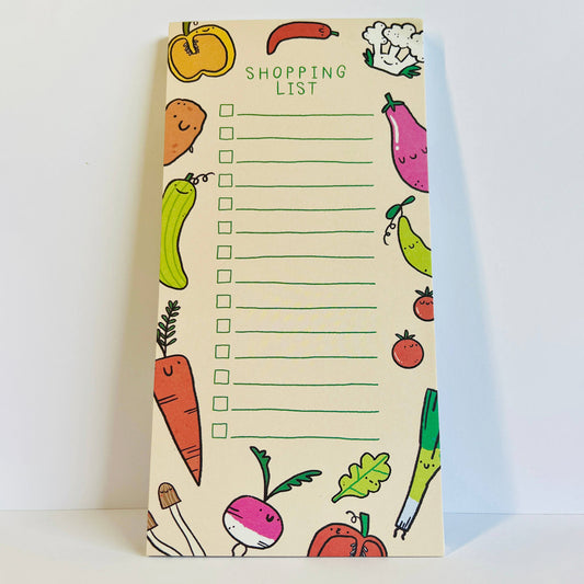 Veggie Shopping List Notepad