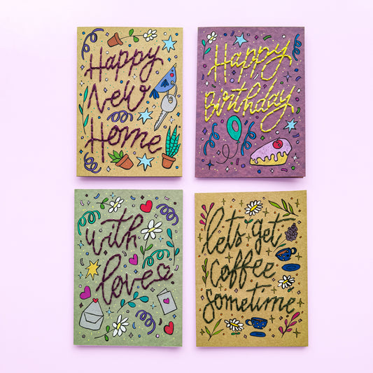 Happy Birthday embroidery card