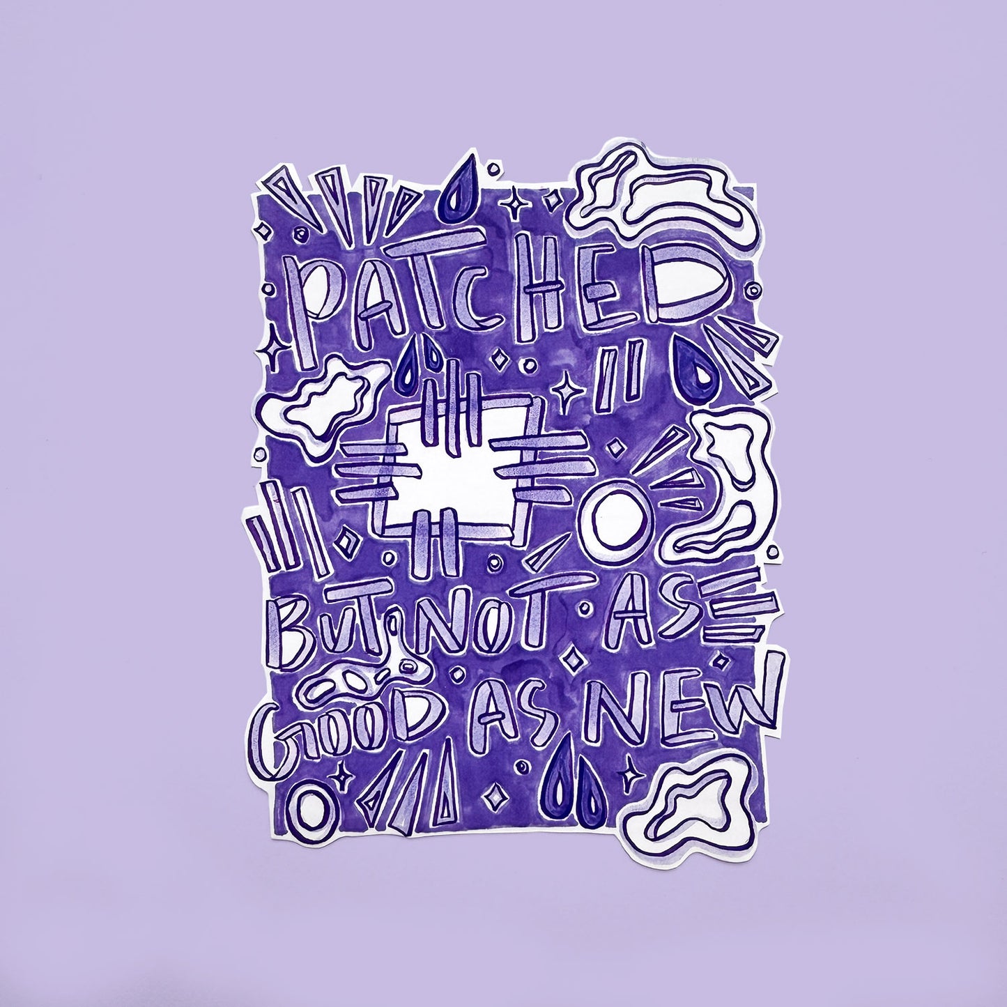 Patchwork sticker