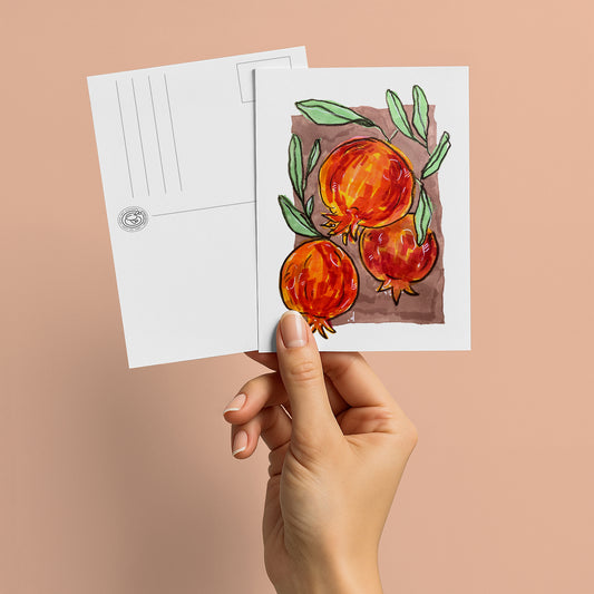 Pomegranate postcard