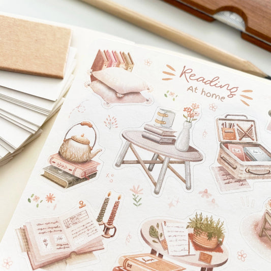 Sticker Sheet - Reading At Home