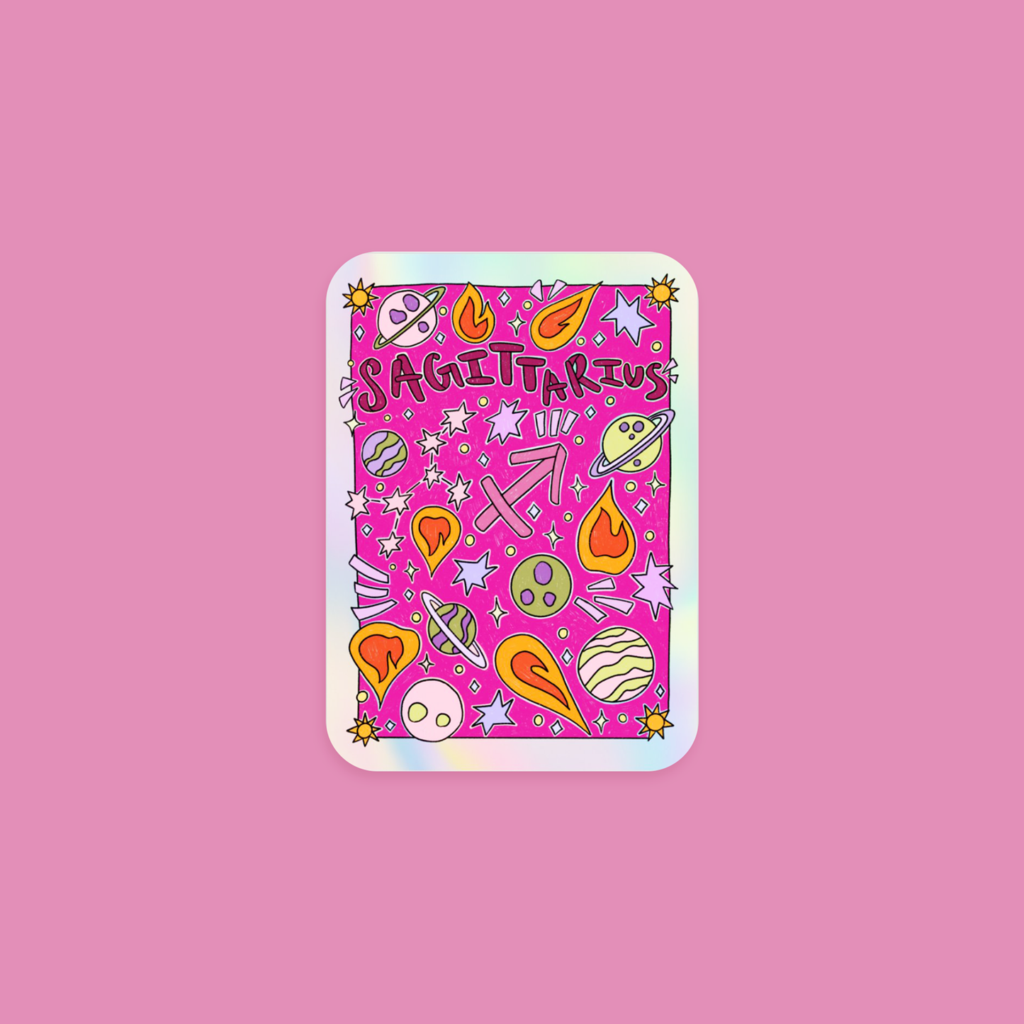 Sagittarius Holographic Horoscope Sticker