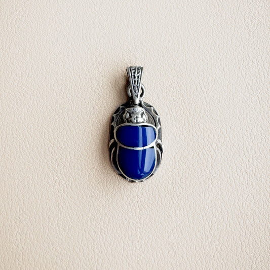 Blue Scarab pendant
