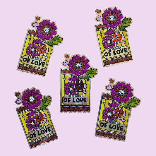 Seeds Of Love Vinyl Sticker