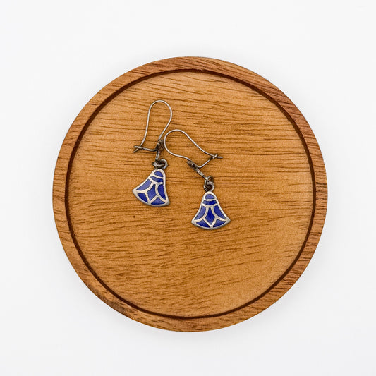 Blue Lotus earrings