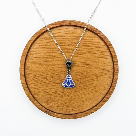 Blue Lotus pendant - small