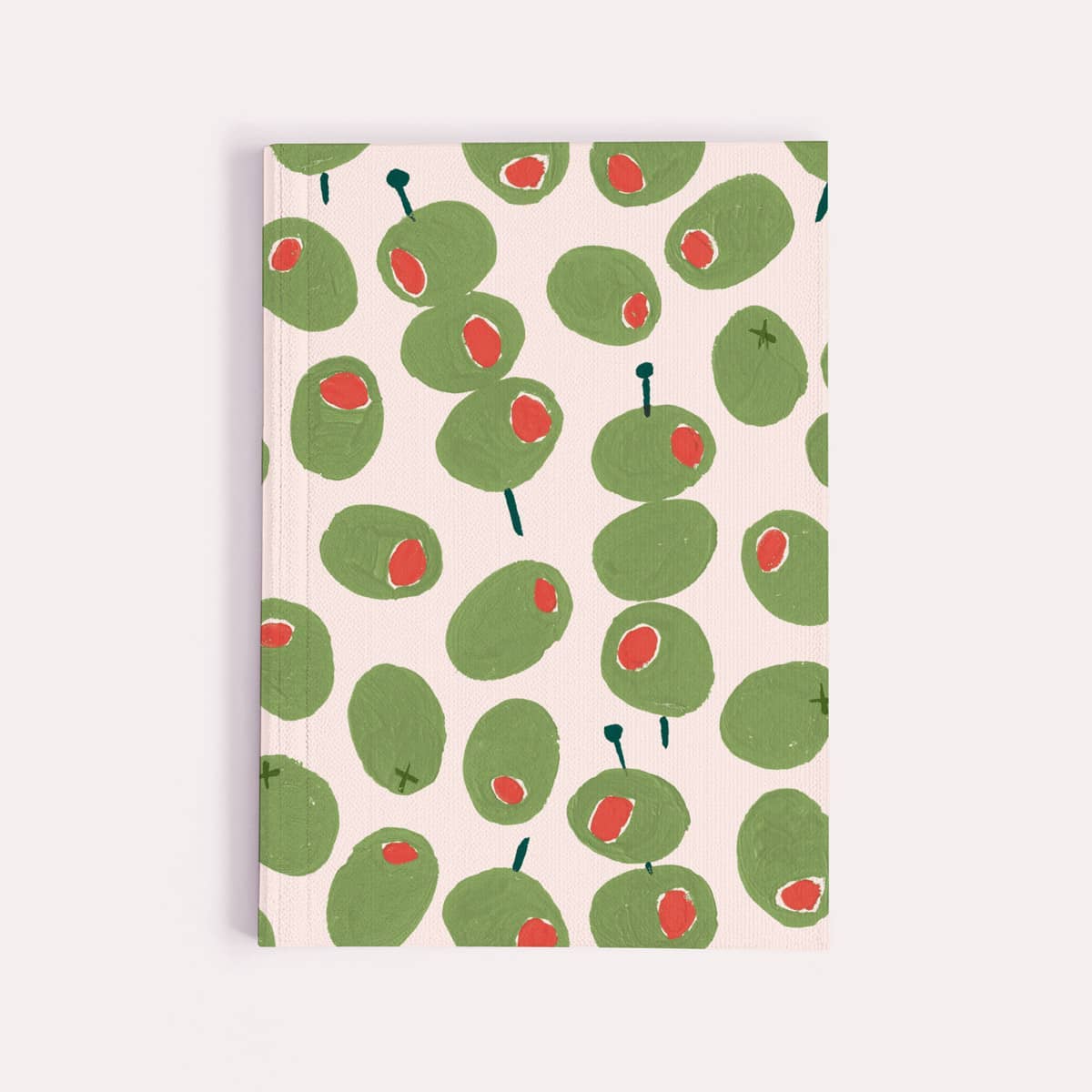 Olives Pocket Notebook | Plain Page Mini Blank Journal