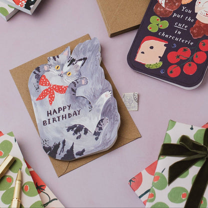 Bandana Cat Birthday Card
