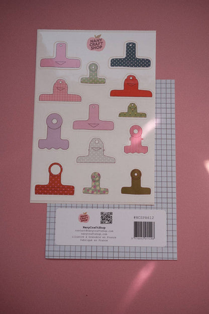 Paper clips - A6 sticker sheet