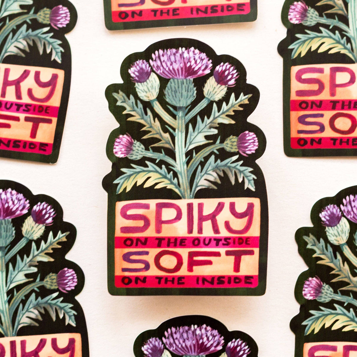 Spiky Vinyl Sticker