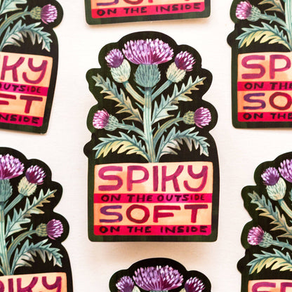 Spiky Vinyl Sticker