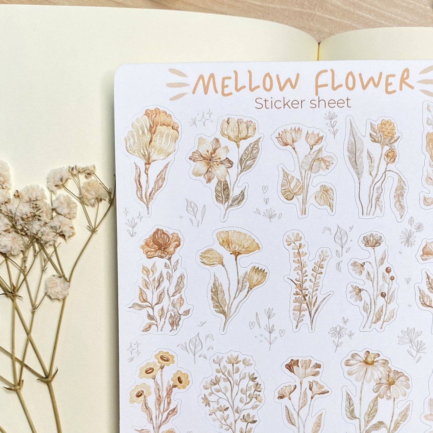 Sticker Sheet - Mellow Flower
