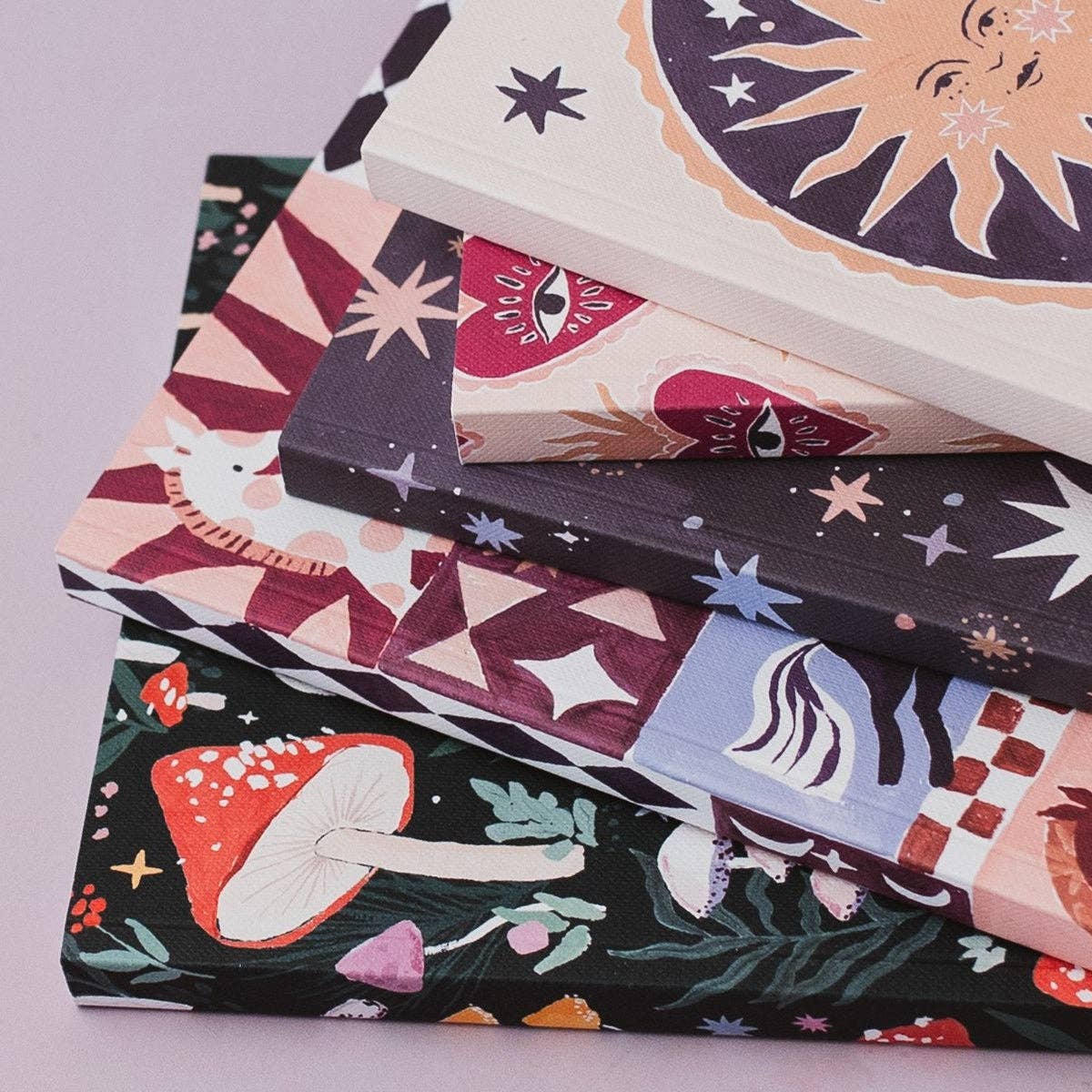 Smiling Sun Pocket Notebook | Plain Page Mini Blank Journal
