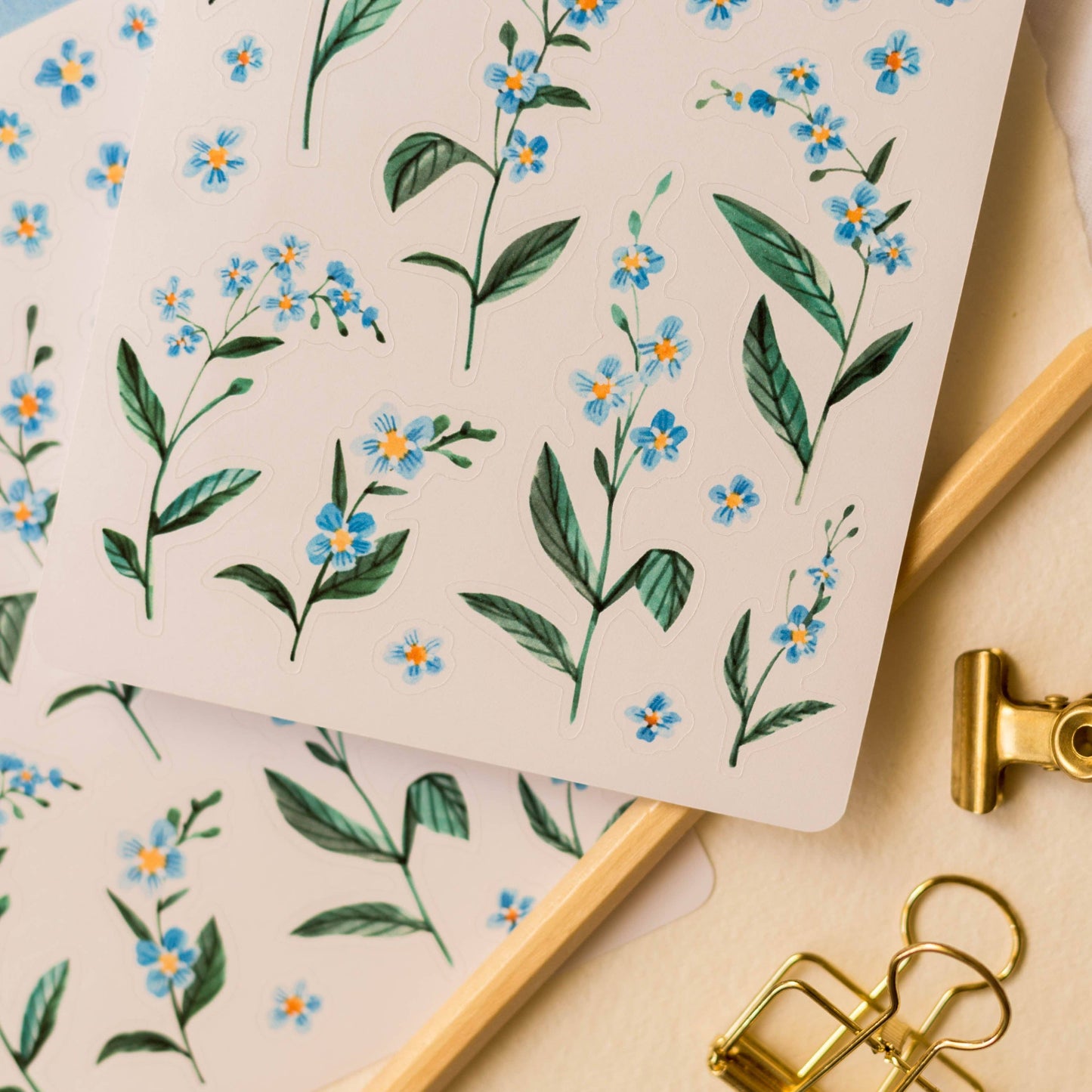 Forget-Me-Not Flowers Sticker Sheet
