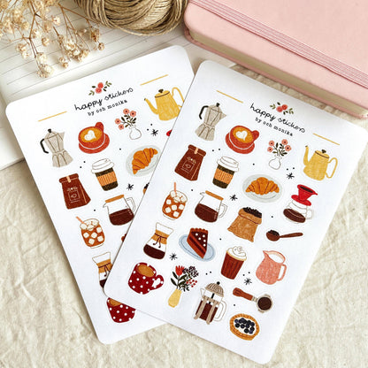 Coffee Time - Sticker Sheet