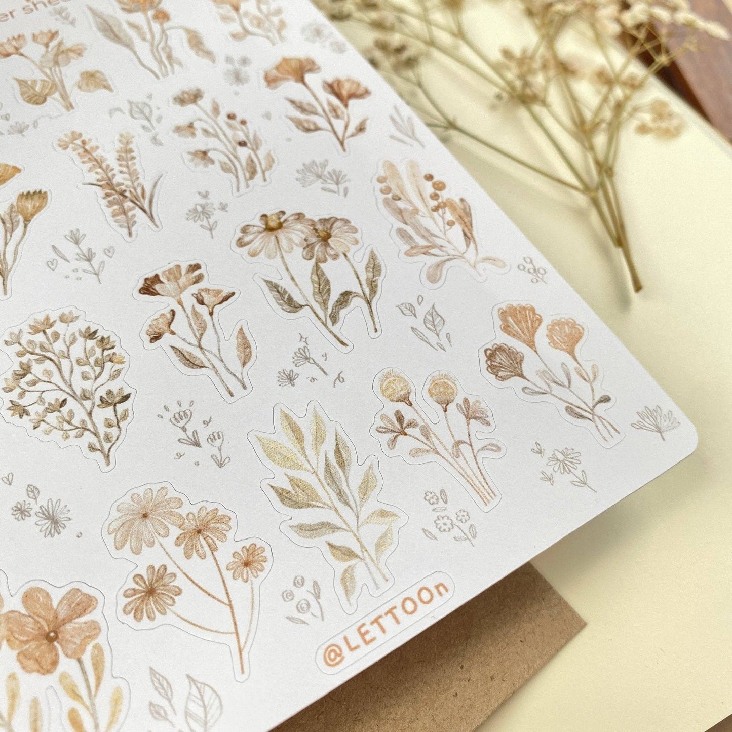 Sticker Sheet - Mellow Flower