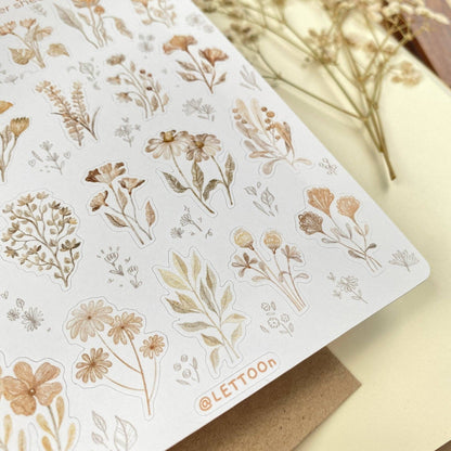Sticker Sheet - Mellow Flower