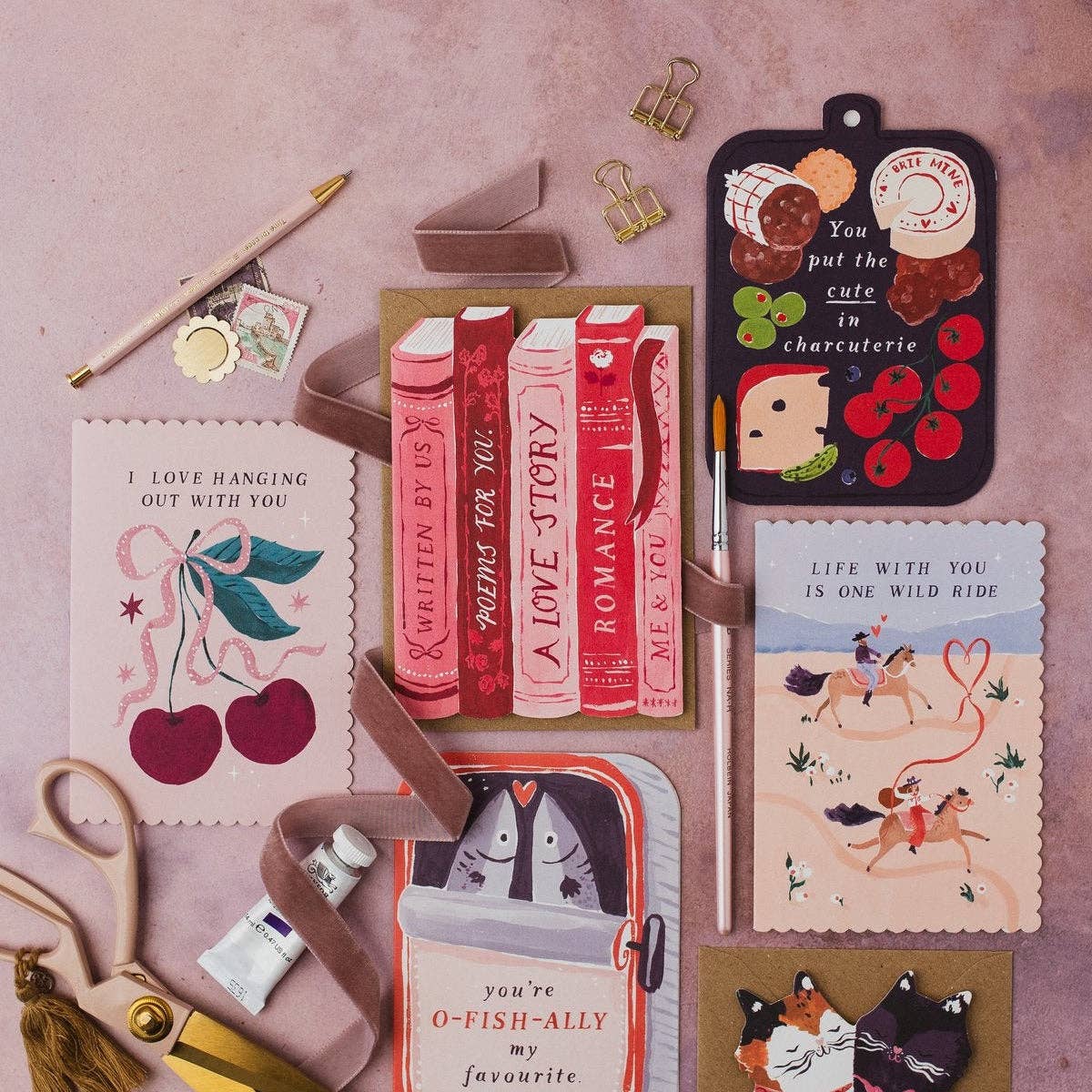 Love Story Books Card