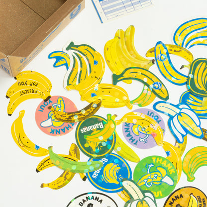 Flake Sticker box - Banana