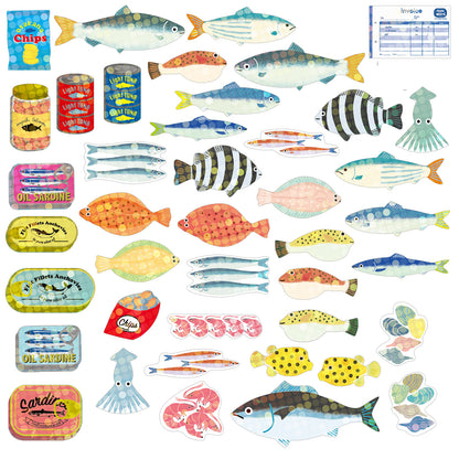 Flake Sticker box - Sea Food