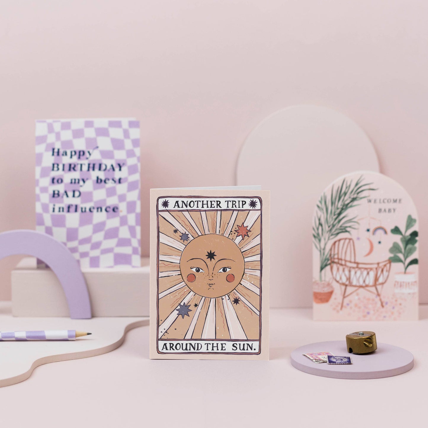 Tarot Sun Birthday Card
