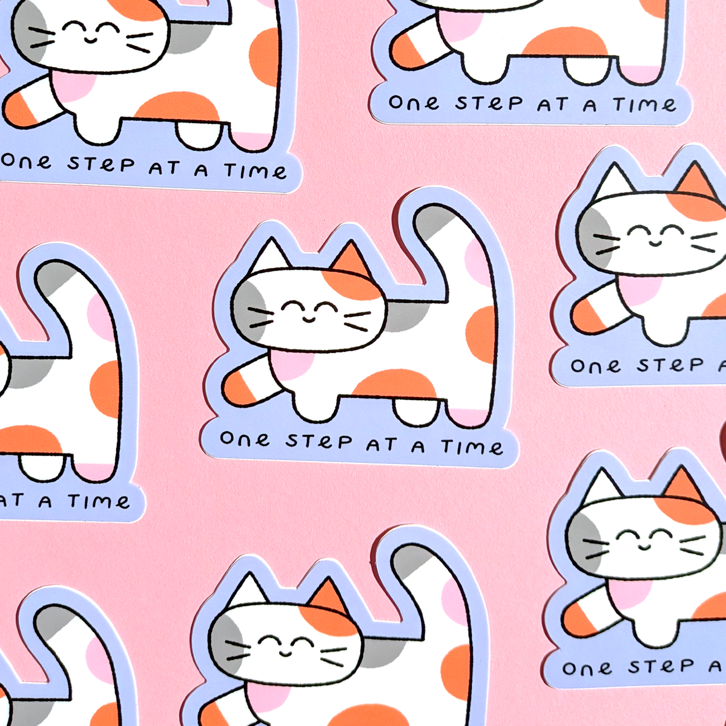 One step at a time sticker
