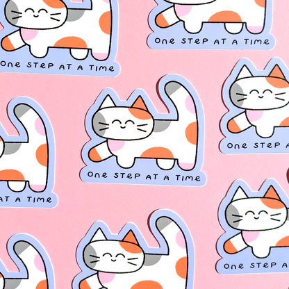 One step at a time sticker