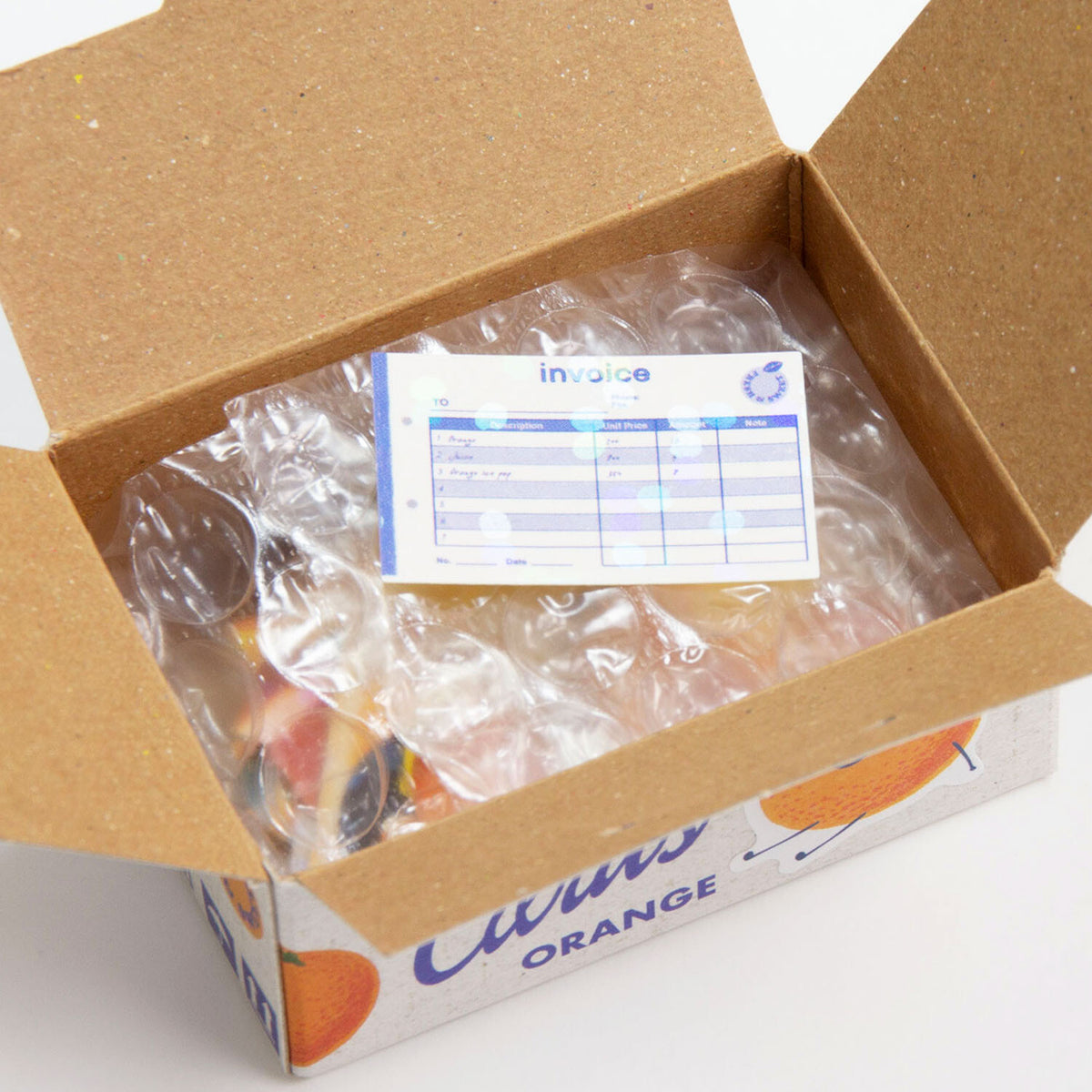 Flake Sticker box - Orange